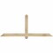 Ekena Millwork Eugene Rough Sawn Timber Gable Bracket, Douglas Fir, 72"W x 30"H x 4"D x 4"F, 10/12 Pitch GBW072X30X0404EUG00RDF - alternate 1